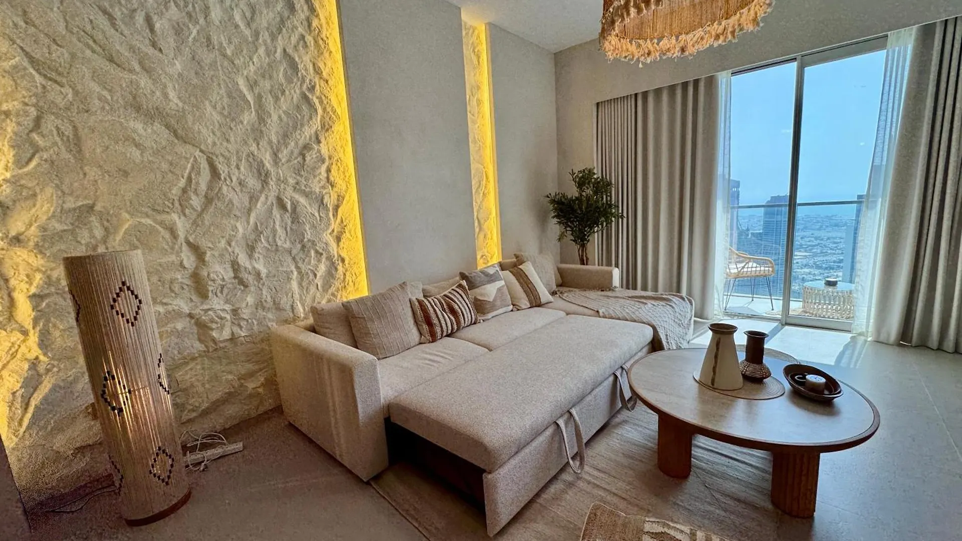 2Br Luxe Sea View Bohemianstyle Apartment Dubai 0*,